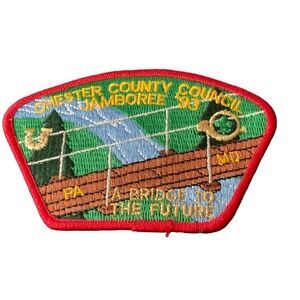 Vintage Boy Scouts Scout Chester Council 93 Jamboree Bridge to The Future Patch